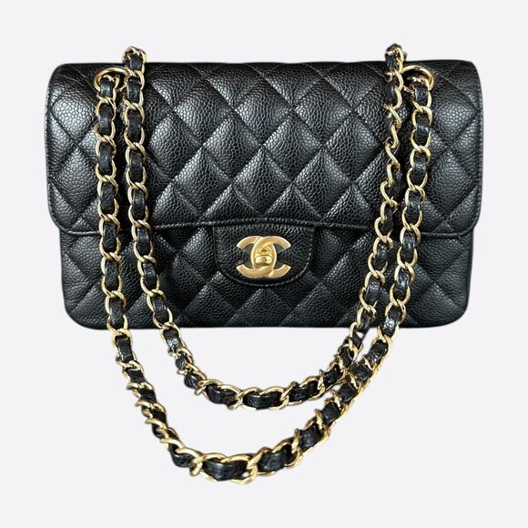 Chanel Black Caviar Quilted Small Flap Bag - Picture 1 of 8